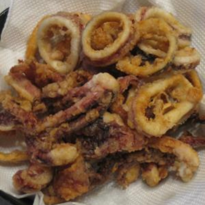 油がはねにくい イカの唐揚げ レシピ 作り方 By ママりん 楽天レシピ 油がはねにくい イカの唐揚げ レシピ 作り方 By ママりん 楽天レシピ